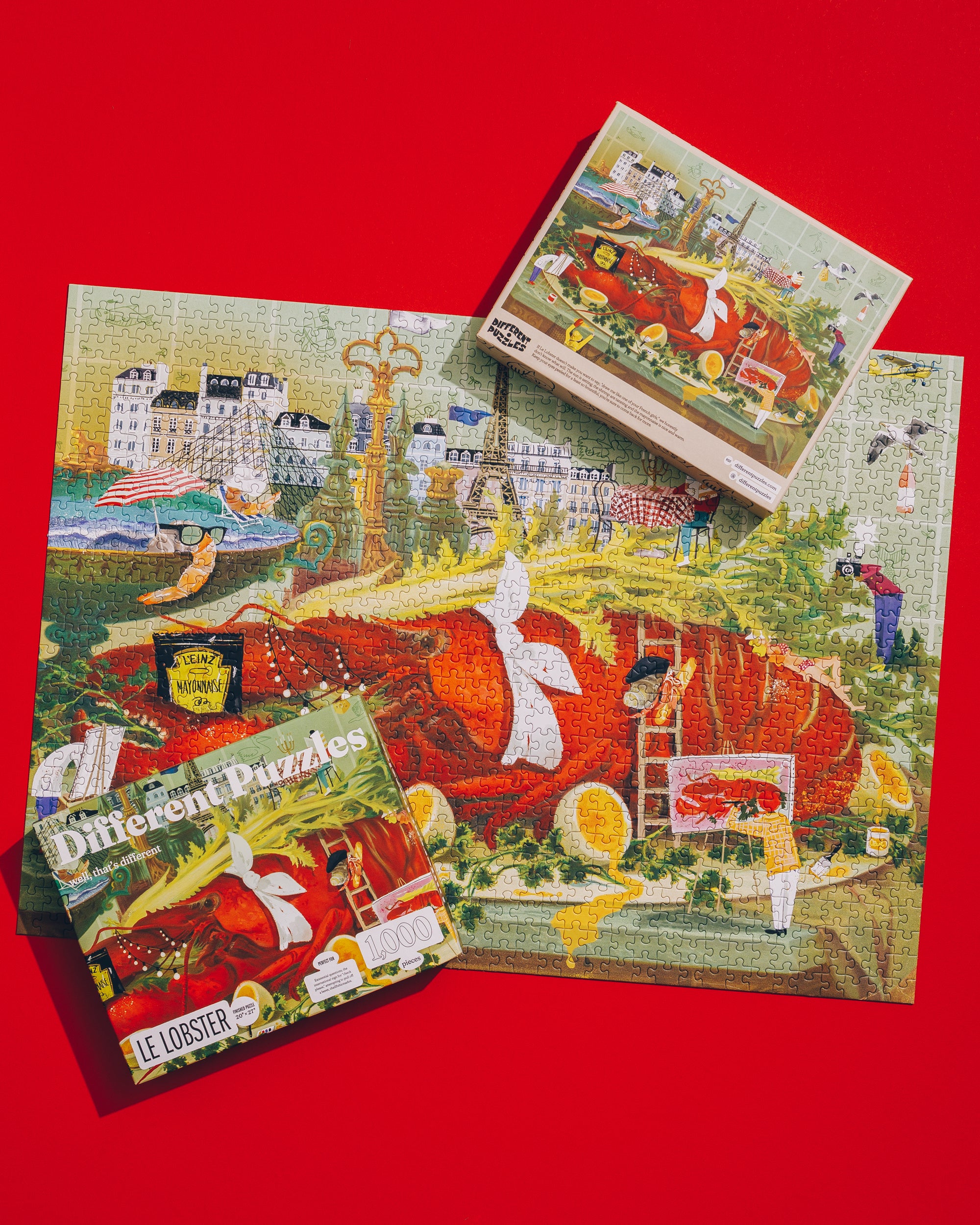 White Mountain Puzzles Lobster Pound 1000 Piece Puzzle – Colorful Maine Scene, 24x30 Inches, Made In USA